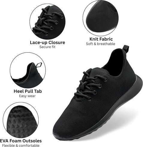 Alpine Swiss Riley Mens Knit Fashion Sneakers Lightweight Athletic Walking Tennis Shoes in Kuwait