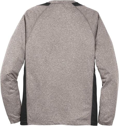 Sport Tek Men's Long Sleeve Heather Colorblock in Kuwait