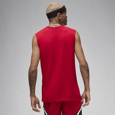 Jordan Sport Men's Dri-FIT Sleeveless Top (Gym Red/Black, FN5856-687) in Saudi Arabia