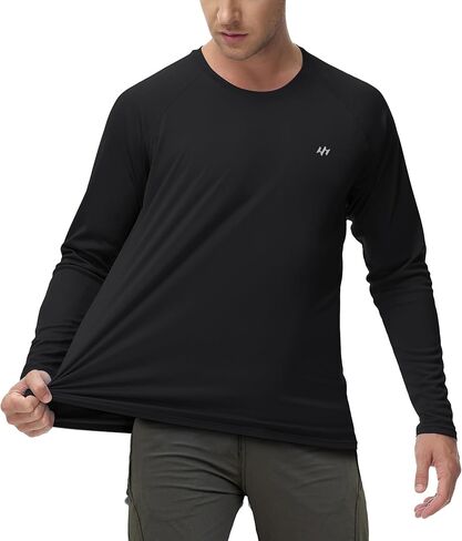 Ewedoos UPF 50+ Rash Guard for Men Swim Shirts for Men UV Sun Protection Fishing Shirts for Men Long Sleeve Sun Shirts in Kuwait