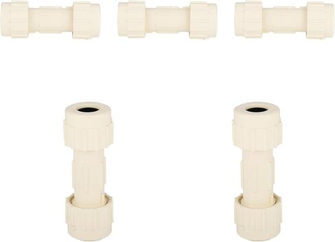 5 حزمة Foskan CPVC اقتران ضغط 3/4 "， موصل مع حشية المطاط ، لا يوجد خيط أو لحام مطلوب ، مثالية لإصلاح الأنابيب أو ترقيات السباكة CPVC in Kuwait