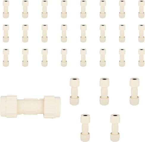 5 حزمة Foskan CPVC اقتران ضغط 3/4 "， موصل مع حشية المطاط ، لا يوجد خيط أو لحام مطلوب ، مثالية لإصلاح الأنابيب أو ترقيات السباكة CPVC in Kuwait