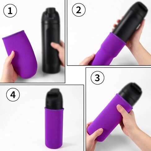 Water Bottle Sleeves for FreeSip Plastic 25oz Replacement Accessories, Washable Neoprene Insulated Bottle Boot Cover Wrap Protector for Retaining Temperature & Avoiding Damage in Kuwait