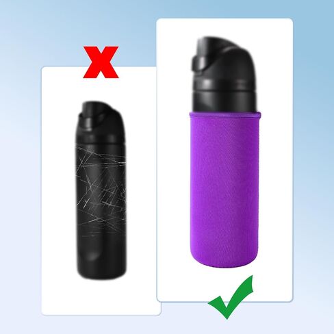 Water Bottle Sleeves for FreeSip Plastic 25oz Replacement Accessories, Washable Neoprene Insulated Bottle Boot Cover Wrap Protector for Retaining Temperature & Avoiding Damage in Kuwait