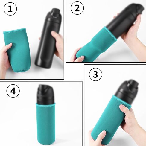 Water Bottle Sleeves for FreeSip Plastic 25oz Replacement Accessories, Washable Neoprene Insulated Bottle Boot Cover Wrap Protector for Retaining Temperature & Avoiding Damage in Kuwait
