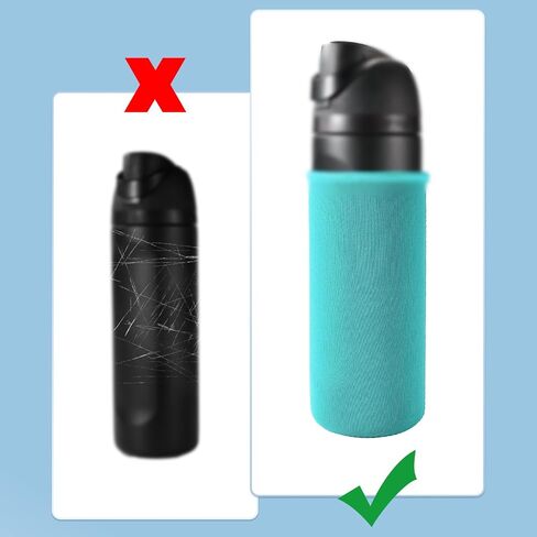 Water Bottle Sleeves for FreeSip Plastic 25oz Replacement Accessories, Washable Neoprene Insulated Bottle Boot Cover Wrap Protector for Retaining Temperature & Avoiding Damage in Kuwait