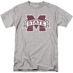 Mississippi State University Official Bulldogs Logo Unisex Adult T Shirt in Saudi Arabia