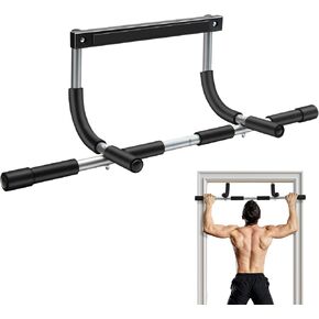 Pull Up Bar for Doorway, Adjustable Width Locking, Thickened Stee, Upper Body Fitness Workout Bar, Multi-Grip Strength for Doorway, Indoor Chin-Up Bar Fitness Trainer for Home Gym Portable in Kuwait