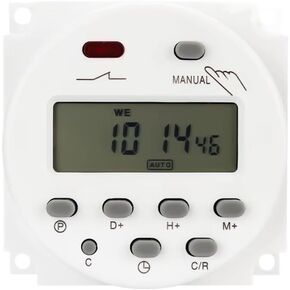 Timer 220V 110V 24V 12V CN101A Digital LCD Power Timer Programmable Time Switch Relay 16A CN101(12V) in Kuwait