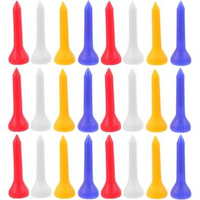 Nolitoy 100 PCS Tees البلاستيك الجولف ، متينة Tees خفيفة الوزن الجولف لمدى القيادة والممارسة (لون مختلط) in Kuwait