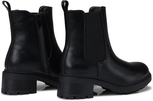 Women's Chelsea Boots Ankle: Slip on Chunky Heel Platform Booties | Side Zipper, Lug Sole Fashion Ankle Boots for Fall 2026, Casual Comfortable Chelsea Boots Shoes Size 6-11 in Saudi Arabia