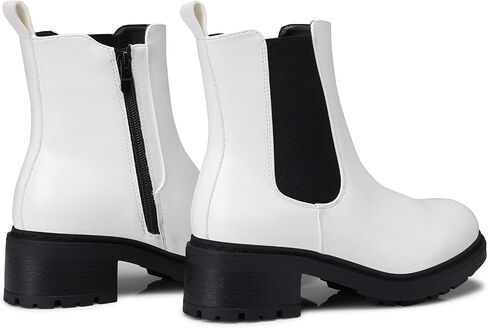 Shibever Womens Otchle Boots Chelsea: مكتنزة منخفضة الكعب مستدير أحذية تشيلسي تشيلسي للنساء - انزلق على الجوارب الكاحل المرنة خريف 2025 in Saudi Arabia
