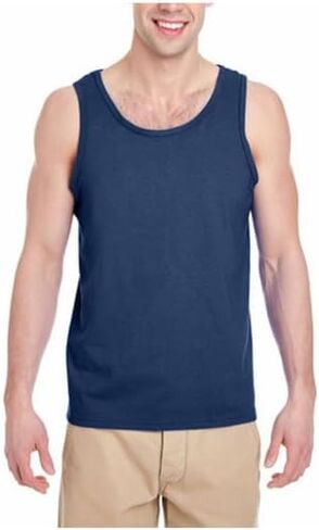 Gildan G520 Heavy Cotton Tank Top - Forest Green - L in Saudi Arabia