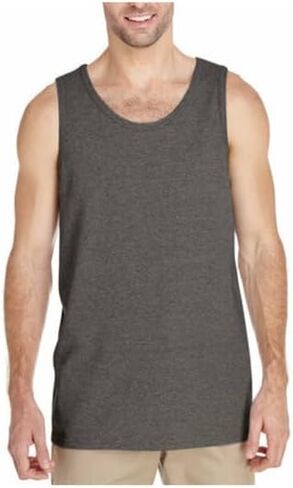 Gildan G520 Heavy Cotton Tank Top - Forest Green - L in Saudi Arabia