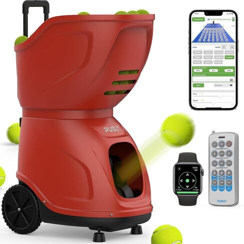 PT-9001 PRO-【Flagship Smart Tennis Ball Machine】 150+ Ball Capacity | 20-140km/h Speed | 35 Landing Points | 12 Training Modes | APP Control in Saudi Arabia