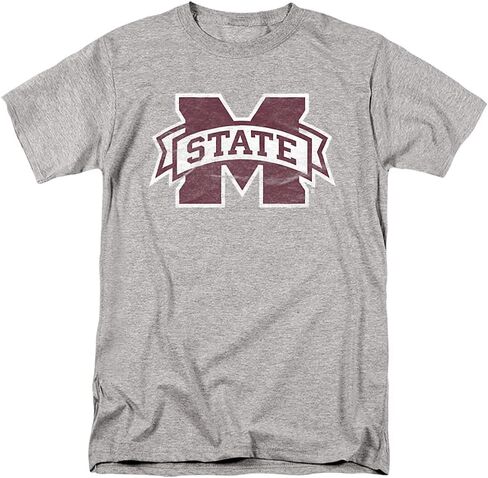 Mississippi State University Official Bulldogs Logo Unisex Adult T Shirt in Saudi Arabia