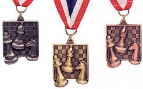 The House of Staunton Square Chess Medals in Kuwait