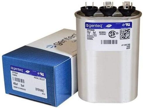 GE Genteq Oval Capacitor 40 5 UF MFD 370 VOLT Z97F9840 97F9840 in Kuwait