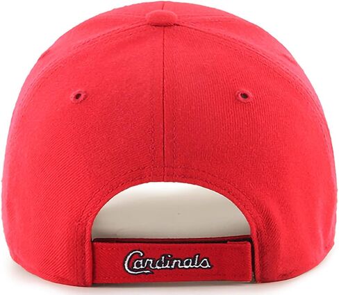 47 MLB Team Color Logo Primary Logo MVP القبعة القابلة للتعديل ، والبالغ حجم واحد يناسب الجميع - St Louis Cardinals - Red in Saudi Arabia