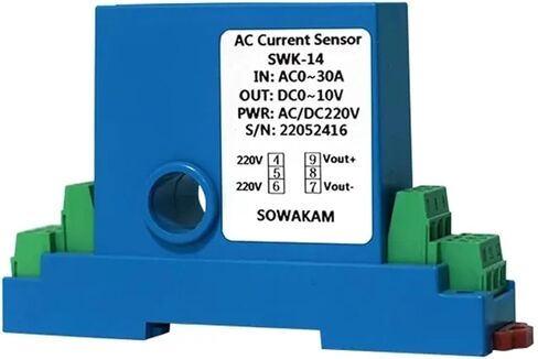 Hall Current Transformer ZA-K14 AC DC 5A 10A 20A 50A 150A Transmitter 4-20mA 0-10V Output Ampere Transducer Current Sensor(DC 0-100A_15MM_DC12V) in Saudi Arabia
