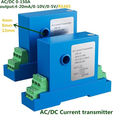 5A 10A 20A 50A 100A 200A AC DC Current Sensor 4-20mA 0-10V RS485 Relay Current Transducer 12mm Transmitter(AC 0-20A,DC 0-5V Output) in Saudi Arabia