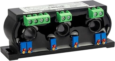 3 Phase AC Current Sensor Transmitter AC0-20A 30A 50A 500A to 4-20mA 0-10V 0-5V Isolated Signal Converter DC24V(3XAC 0-20A_10M_DC24V) in Saudi Arabia