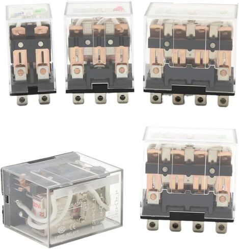 5pcs HH64P Mini Relay P143 14Pin 10A with LED LY4NJ Intermediate Relay 12V 24V 110V 220V 380V General Switch LY2N-GS JQX-13F 4Z(AC - 5pcs,24V) in Saudi Arabia