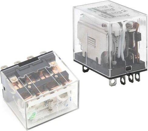5pcs HH64P Mini Relay P143 14Pin 10A with LED LY4NJ Intermediate Relay 12V 24V 110V 220V 380V General Switch LY2N-GS JQX-13F 4Z(AC - 5pcs,24V) in Saudi Arabia