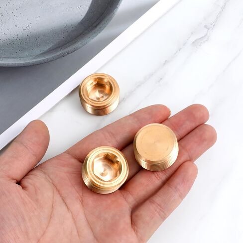 3/4 "NPT Male Pipe Plug Kit 3 PCS Brass Hex Counter Counts Sank Facts لإغلاق نهاية الأنابيب in Saudi Arabia
