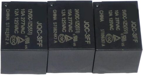 5PCS Relay HF3FF-JQC-3FF- 5VDC-1ZS 12VDC-1ZS 24VDC-1ZS(551) DIP5 1HS 4PIN 5V 12V 24V DC(JQC3FF-9V-1HS(4PIN)) in Saudi Arabia