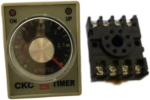 AH3-3 Time Relay DC12V DC24V AC110V AC220V تأخير توقيت التتابع مع قاعدة 8Pin 1S 3S 6S 10S 60S 3 Meter 6M 10M (60M ، DC) in Saudi Arabia