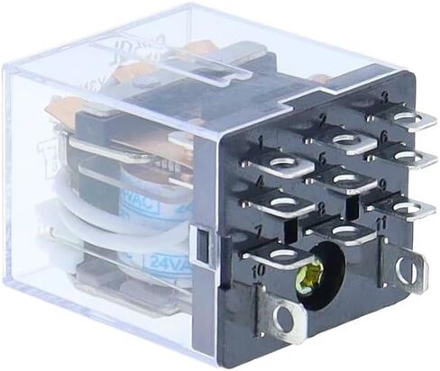 1 PCS HH63P LY3 LY3NJ JQX-13F Relay 220v 24v 12v 12 Volt AC/DC 10A 11PIN Silver Contact Electromagnetic Coil Micro Mini Relay(AC 12V) in Saudi Arabia