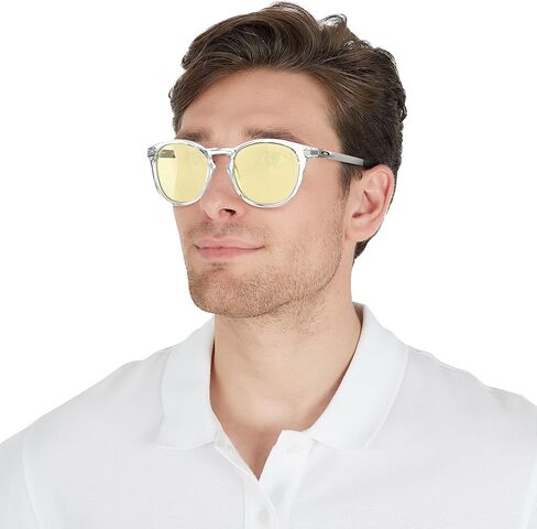 Oakley Men's OO9439 Pitchman R Round Sunglasses, Satin Black/Prizm Grey Gradient, 50 mm in Kuwait