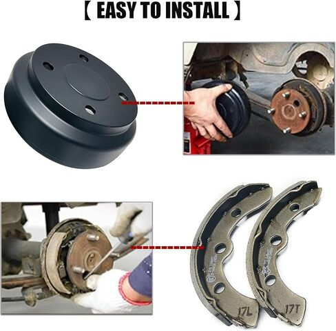 Golf Cart Brake Drums Kit with Brake Shoes & Springs for Club Car, 18 PCS Rear Brake Repair Kit Compatible with 1995-up DS 2004-up Precedent Gas & Electric in Saudi Arabia