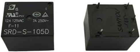 10pcs Mini Power Relay PCB Type 5V/12V/24V DC Coil SRD-S-105D SRD-S-112D SRD-S-124D(SRD-S-105D 5V) in Saudi Arabia