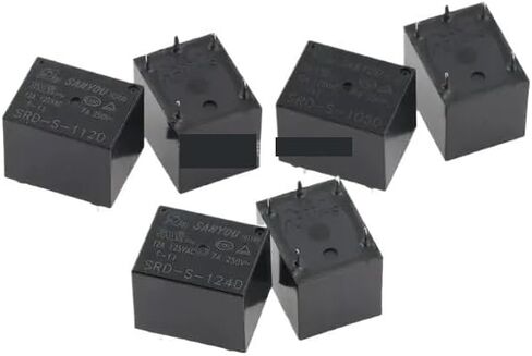 10pcs Mini Power Relay PCB Type 5V/12V/24V DC Coil SRD-S-105D SRD-S-112D SRD-S-124D(SRD-S-105D 5V) in Saudi Arabia