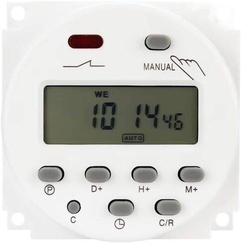 Timer 220V 110V 24V 12V CN101A Digital LCD Power Timer Programmable Time Switch Relay 16A CN101(12V) in Saudi Arabia