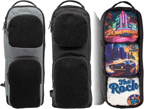 Cornhole Sling Style Backpack for 3 Sets of Cornhole Bags | Heavy Duty with Padding on All Sides and Padded Strap- Fits up to 12 Cornhole Bags in Saudi Arabia