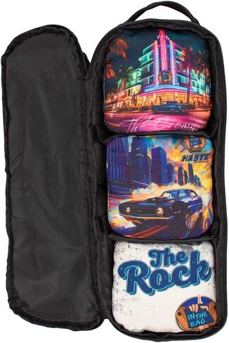Cornhole Sling Style Backpack for 3 Sets of Cornhole Bags | Heavy Duty with Padding on All Sides and Padded Strap- Fits up to 12 Cornhole Bags in Saudi Arabia