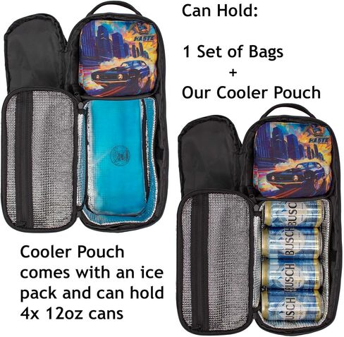 Cornhole Sling Style Backpack for 3 Sets of Cornhole Bags | Heavy Duty with Padding on All Sides and Padded Strap- Fits up to 12 Cornhole Bags in Saudi Arabia