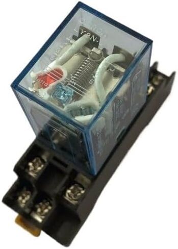 1PCS 12V 24V 36V 110V 220V 380V DC/AC Coil Power Relay LY2NJ DPDT 8 Pin HH62P JQX-13F with Socket Base(DC36V) in Saudi Arabia