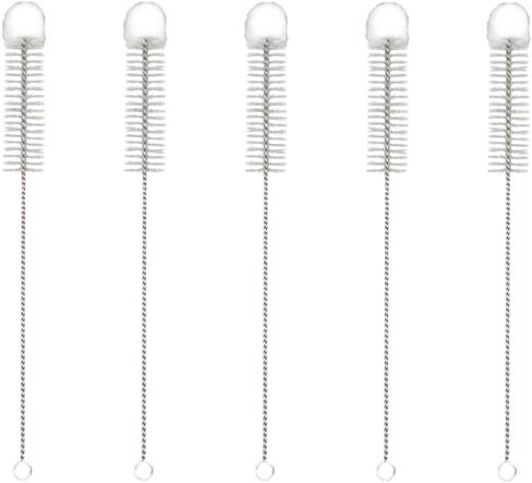 Gleavi 5pcs طرف قطن ناعم نايلون تنظيف نايلون لتنظيف الزجاجات وأنابيب الاختبار والأسطوانات والقوارير - مقبض الفولاذ المقاوم للصدأ ، 11.02 بوصة in Kuwait