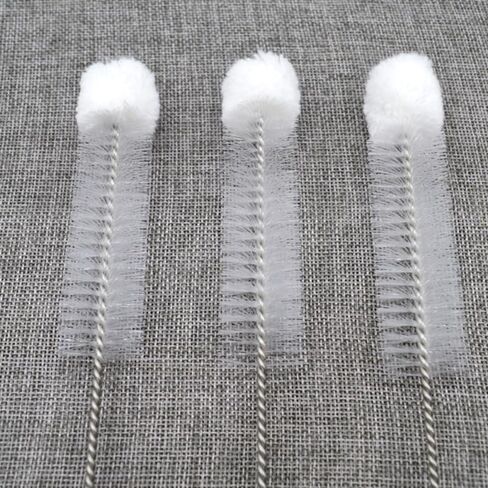 Gleavi 5pcs طرف قطن ناعم نايلون تنظيف نايلون لتنظيف الزجاجات وأنابيب الاختبار والأسطوانات والقوارير - مقبض الفولاذ المقاوم للصدأ ، 11.02 بوصة in Kuwait