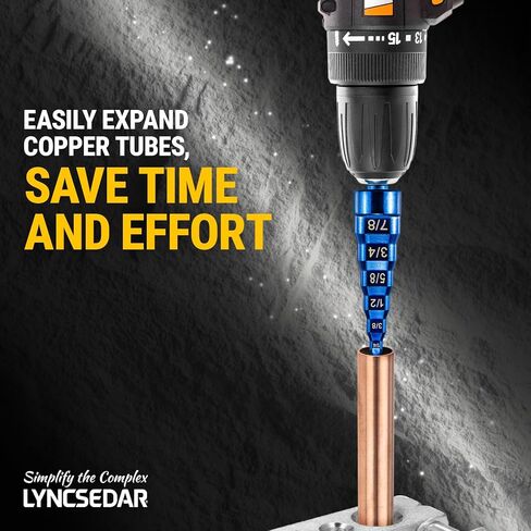 2pack 6 في 1 موسع أنبوب النحاس ، أداة توياس أسود وأحمر HVAC مع حامل بتات الحفر والكارابر ، أداة Swage Tool HVAC لـ 1/4 ، 3/8 ، 1/2 ، 5/8 ، 3/4 ، 7/8 أنبوب ، أدوات Swagd in Kuwait