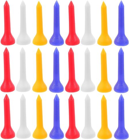 Nolitoy 100 PCS Tees البلاستيك الجولف ، متينة Tees خفيفة الوزن الجولف لمدى القيادة والممارسة (لون مختلط) in Kuwait