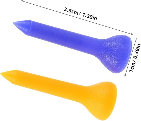 Nolitoy 100 PCS Tees البلاستيك الجولف ، متينة Tees خفيفة الوزن الجولف لمدى القيادة والممارسة (لون مختلط) in Kuwait