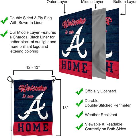 Atlanta Braves مرحبًا بك في علم الحديقة المزدوجة المنزلية in Saudi Arabia
