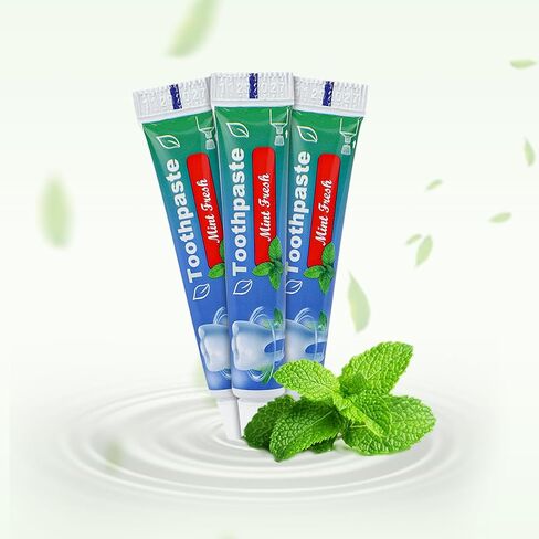 0.35 oz Bulk Travel Size Toothpaste,30 Tubes 10 Grams Extra Small Toothpastes Travel Size Bulk 0.8x3.5 inches Mint Flavor Mini Disposable Toothpaste for Hotel,Guests,Homeless,Office in Saudi Arabia