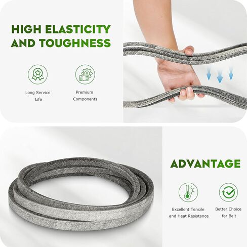 Mower Deck/Drive Belt for AYP 429636 197253 532429636 598559101 532197253 91753242936 John Deere M84136 GX25232 M87323 Snapper 704430 1/2" x 101 1/2" YTH18542 YTA18542 YTH22V42 YTH20K42 in Saudi Arabia