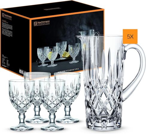 مجموعة Nachtmann Noblesse Collecte مثل نظارات المشروبات المثلجة ، كؤوس المياه الزجاجية الكريستالية ، 15 أونصة ، البيرة ، النبيذ ، والكوكتيلات ، والأدوات الزجاجية للمشروبات المثلجة - مجموعة من 4 in Kuwait